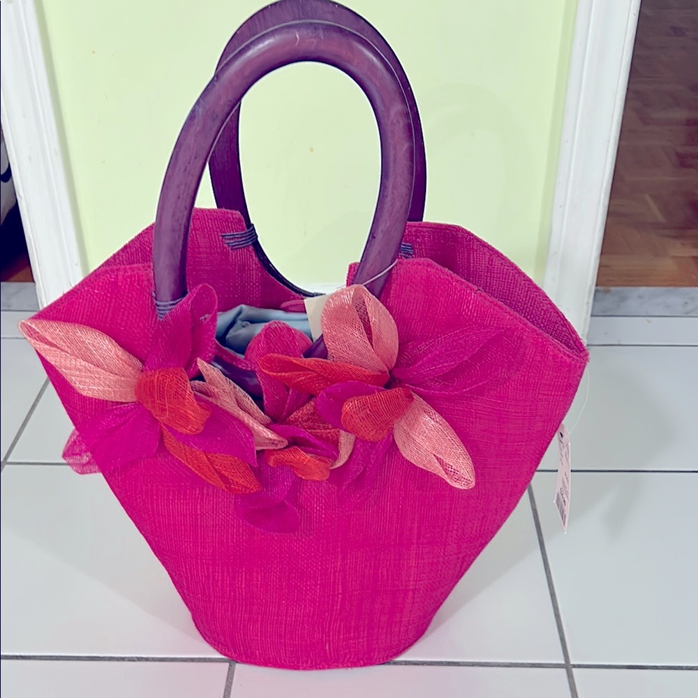 Pink Floral Women's Summer Bag